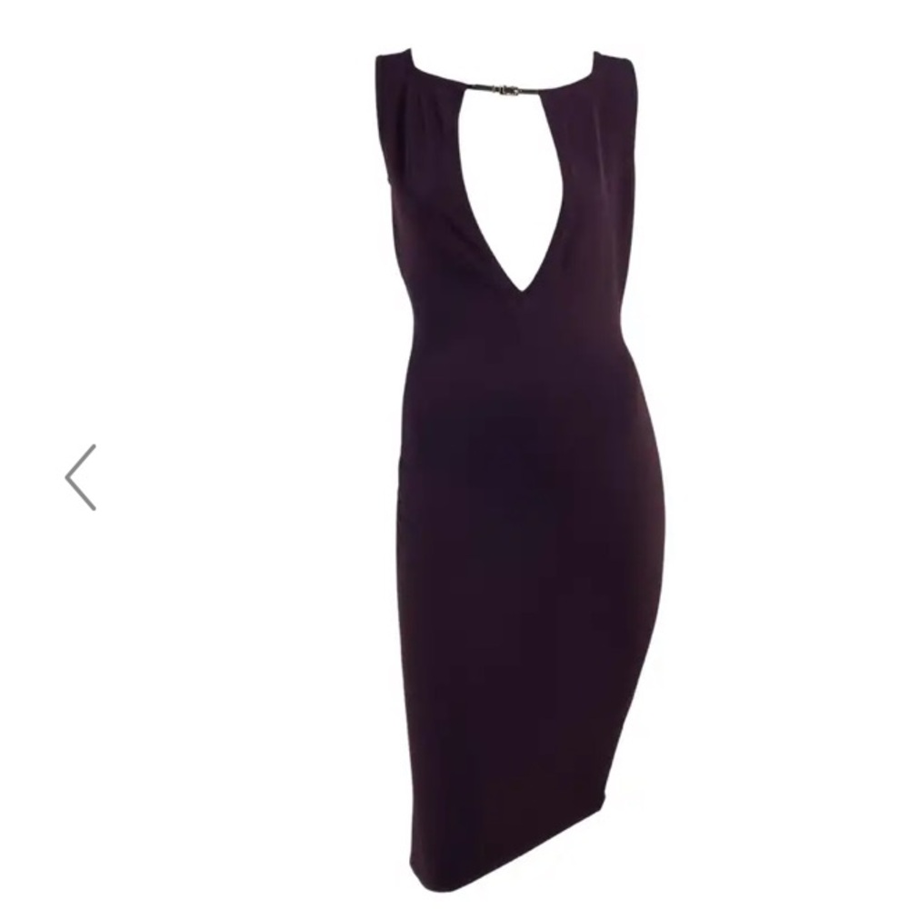 S/S 1998 Gucci by Tom Ford G Buckle Knit Sleeveless Cutout Dress size small MK